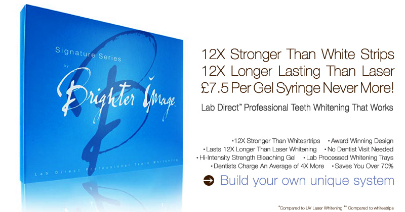 #1 Bestselling Lab Direct Professional Teeth Whitening System In The World. 300X Stronger Than Whitestrips, Award Winning Design, Lasts 12X Longer Than Laser Whitening, No Dentist Visit Needed, Hi-Intensity Strength Bleaching Gel, Lab Processed Whitening Trays, Dentists Charge An Average of 4X More, Saves You Over 70%. Build your own unique system