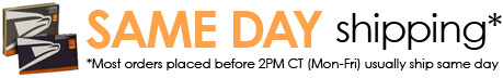 Free Same Day Shipping on orders placed before 2PM CT (Mon-Fri)